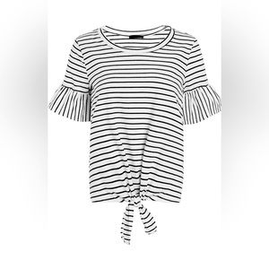 Woman’s striped shirt